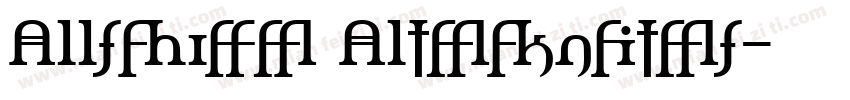 Allspice Alternates字体转换